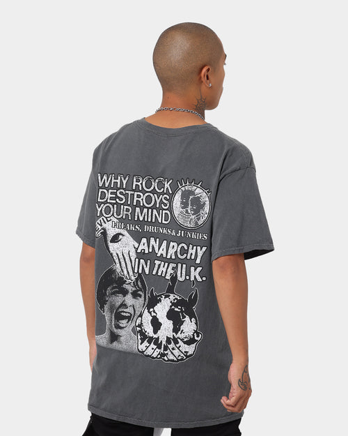 Rats Get Fat Anarchy In The UK Vintage T-Shirt Off Black