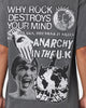 Rats Get Fat Anarchy In The UK Vintage T-Shirt Off Black
