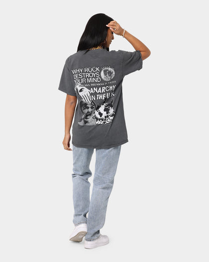 Rats Get Fat Anarchy In The UK Vintage T-Shirt Off Black