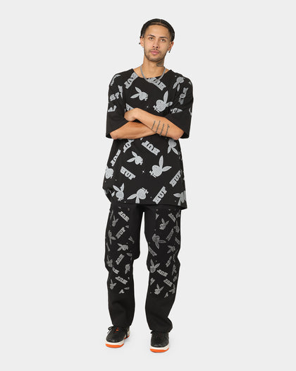 HUF X Playboy VVS Pattern T-Shirt Black