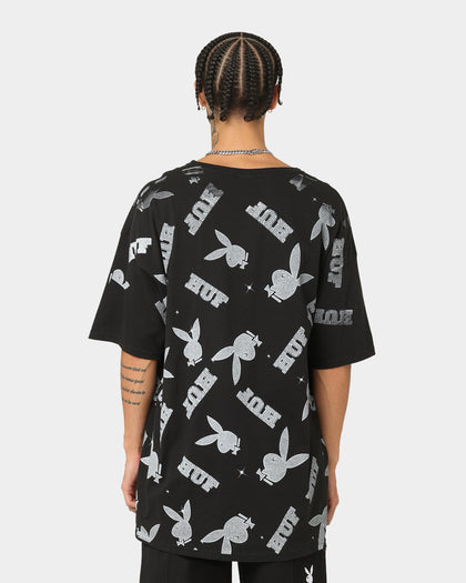 HUF X Playboy VVS Pattern T-Shirt Black