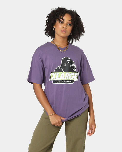 XLARGE 91 Slanted Logo T-Shirt Purple