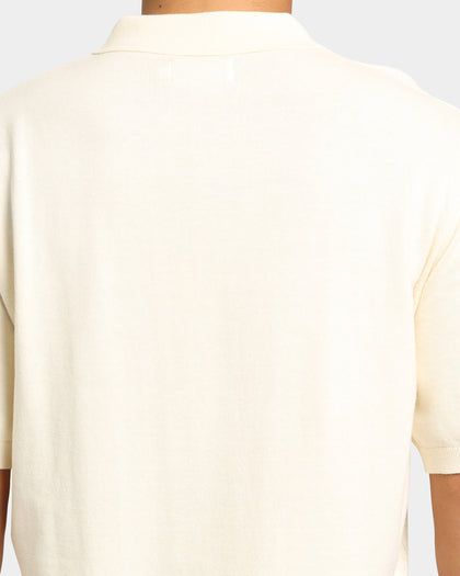 XLARGE Cable Knit Polo Shirt Stone