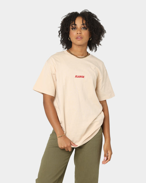 X-Large HW Text Short Sleeve T-Shirt Natural