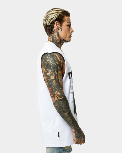 Saint Morta Angel Of Death Vintage Muscle T-Shirt White