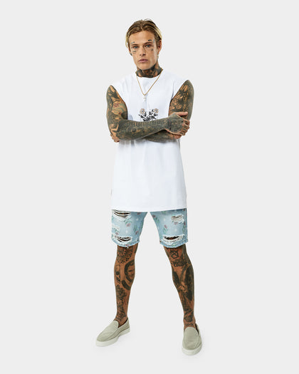 Saint Morta Angel Of Death Vintage Muscle T-Shirt White