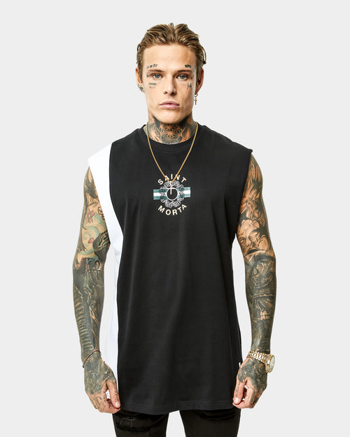 Saint Morta Elemental Sport Muscle T-Shirt Black/White