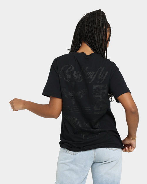 Rats Get Fat Butterfly Effect Vintage T-Shirt Black/Black