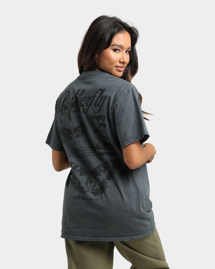 Rats Get Fat Butterfly Effect T-Shirt Off Black/Black