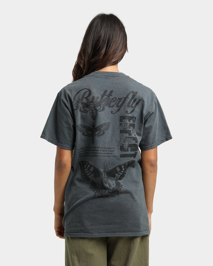 Rats Get Fat Butterfly Effect T-Shirt Off Black/Black