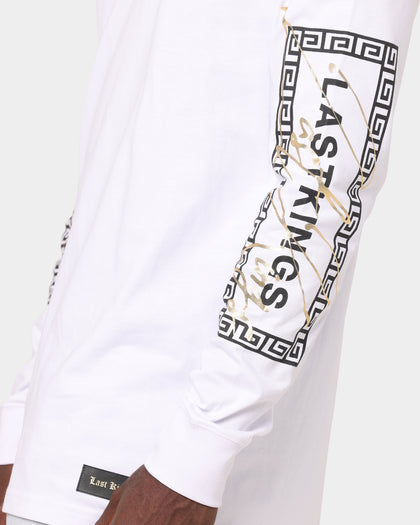 Last Kings Boxed Script Long Sleeve T-Shirt White