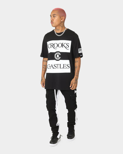 Crooks & Castles Serif Klepto T-Shirt Black
