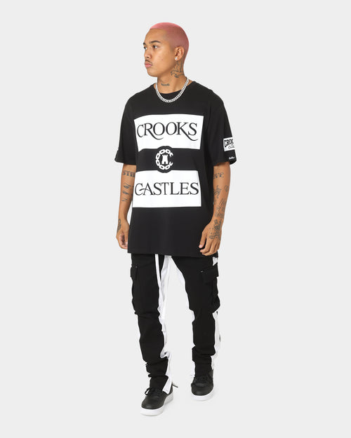 Crooks & Castles Serif Klepto T-Shirt Black