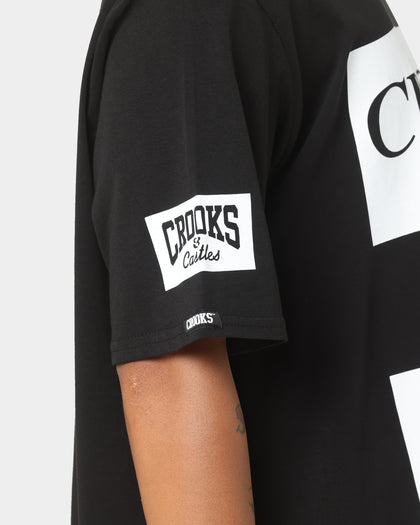 Crooks & Castles Serif Klepto T-Shirt Black