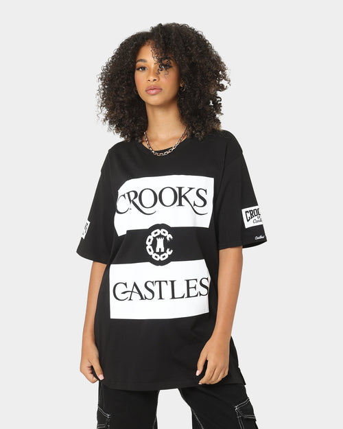 Crooks & Castles Serif Klepto T-Shirt Black