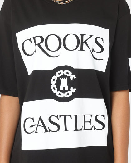 Crooks & Castles Serif Klepto T-Shirt Black