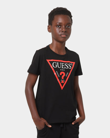 Guess Mainline Kid's Core Short Sleeve T-Shirt Jet Black