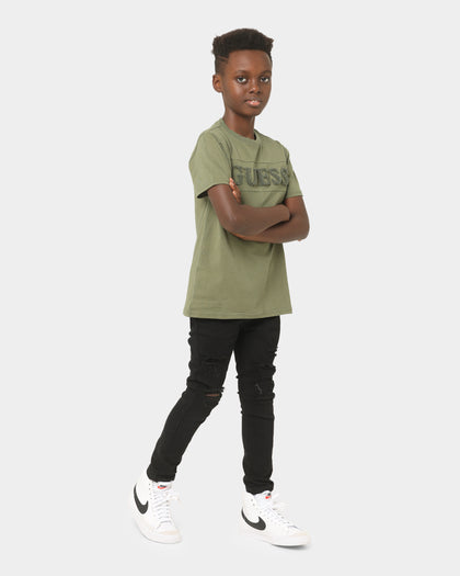 Guess Mainline Kids' Mini Me Short Sleeve T-Shirt Greek Olive