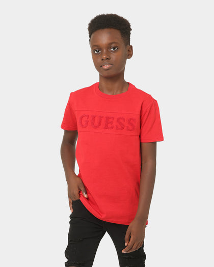 Guess Mainline Kids' Mini Me Short Sleeve T-Shirt Tulip Red