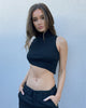 XXIII Women's Lou Turtle Neck Crop Black