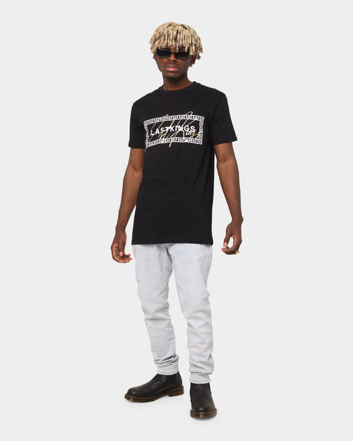Last Kings Boxed Script T-Shirt Black