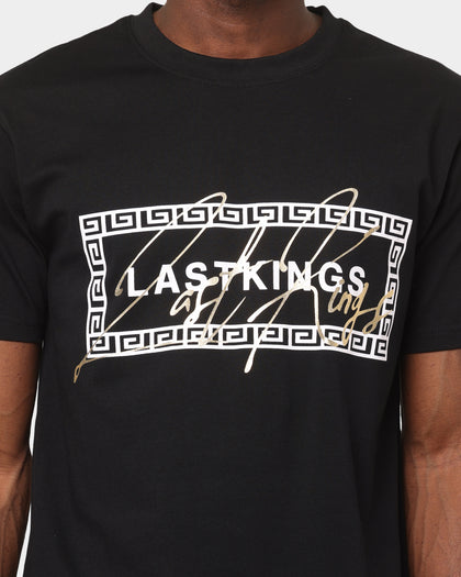Last Kings Boxed Script T-Shirt Black