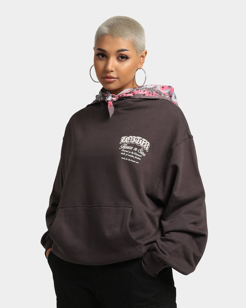 Loiter Babushka Hoodie Vintage Black