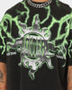 Loiter Lightning Motor Vintage T-Shirt Black/Green