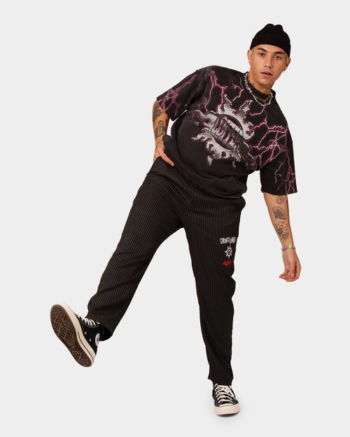 Loiter Lightning Motor Vintage T-Shirt Vintage Black