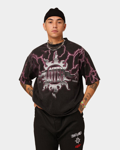 Loiter Lightning Motor Vintage T-Shirt Vintage Black