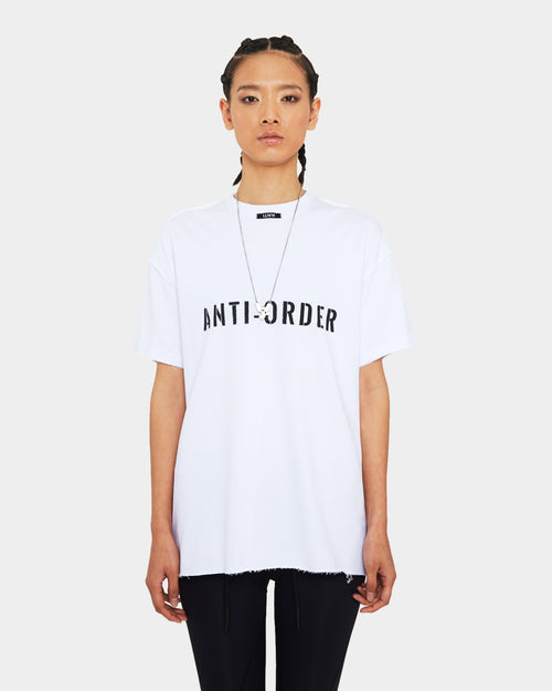 The Anti Order Print Is Dead T-Shirt White/Black