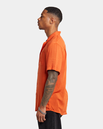 XXIII Dubrovnik Button Up Shirt Dark Orange