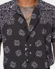 XXIII Ezra Satin Button Up Black