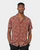 XXIII Ezra Satin Button Up Brown