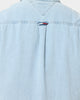 Tommy Jeans Badge Denim Shirt Light Indigo