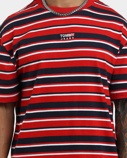 Tommy Jeans Centre Graphic T-Shirt Deep Crimson/Multi