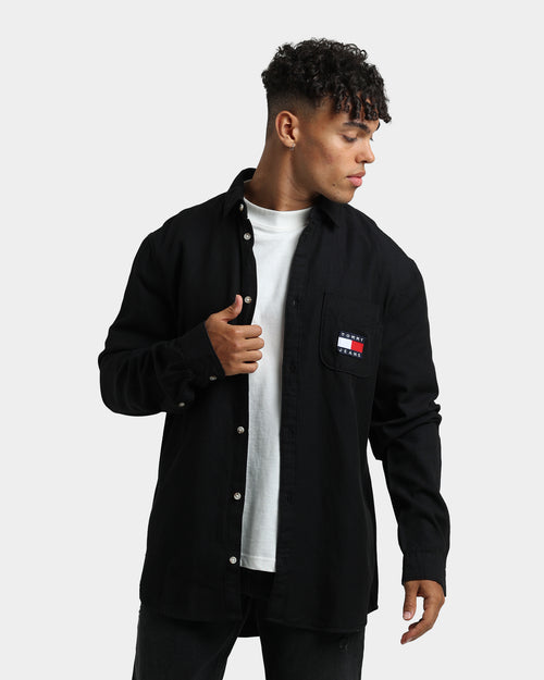 Tommy Jeans Tencel Badge Shirt Black