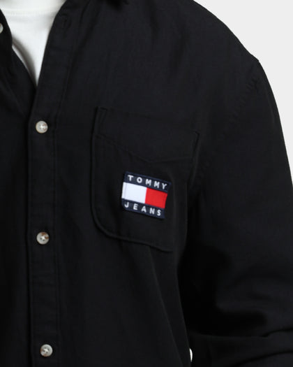 Tommy Jeans Tencel Badge Shirt Black