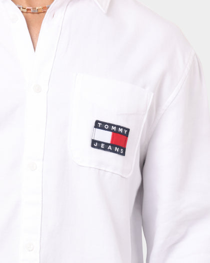Tommy Jeans Tencel Badge Shirt White