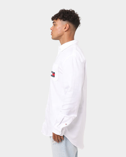 Tommy Jeans Tencel Badge Shirt White