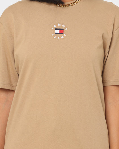 Tommy Jeans Tiny Circle Logo T-Shirt Classic Khaki