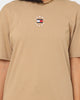Tommy Jeans Tiny Circle Logo T-Shirt Classic Khaki