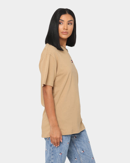 Tommy Jeans Tiny Circle Logo T-Shirt Classic Khaki