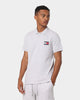 Tommy Jeans Tommy Badge Polo Shirt Silver Grey Heather