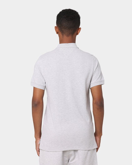 Tommy Jeans Tommy Badge Polo Shirt Silver Grey Heather