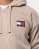 Tommy Jeans Mix Zip Thru Hoodie Soft Beige