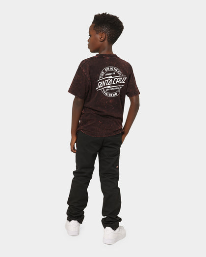 Santa Cruz Kids' Bolt Strip Short Sleeve T-Shirt Acid Rust