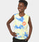 Santa Cruz Kids' Slasher Dot Muscle Singlet Blue Depths Tie