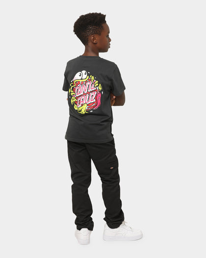 Santa Cruz Kids' Slasher Dot Short Sleeve T-Shirt Pigment Black