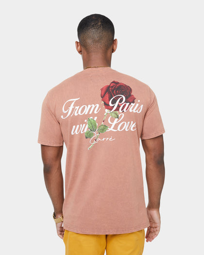 Carre With Love Vintage T-Shirt Brown